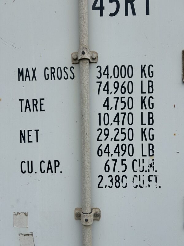 2009 40' High Cube Refrigerated Storage Container CCR18752 - Image 3