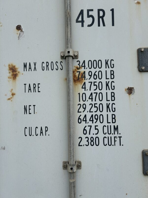 2008 40′ High Cube Refrigerated Storage Container CCR18753 - Image 5