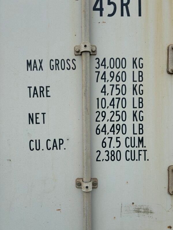 2009 40′ High Cube Refrigerated Storage Container CCR18754 - Image 3