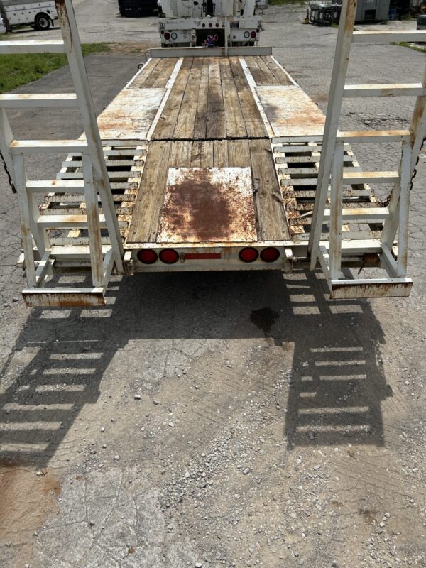 2002 Hooper T/A 10 Ton 24' Deckover Tagalong Equipment Trailer w/ Dove Tail MS00419 - Image 3