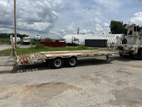 2002 Hooper T/A 10 Ton 24' Deckover Tagalong Equipment Trailer w/ Dove Tail MS00419 - Image 4
