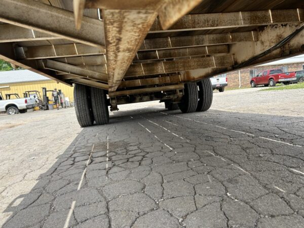 2002 Hooper T/A 10 Ton 24' Deckover Tagalong Equipment Trailer w/ Dove Tail MS00419 - Image 9